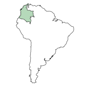 Geografie Jižní Ameriky s vyznačením Ekvádoru